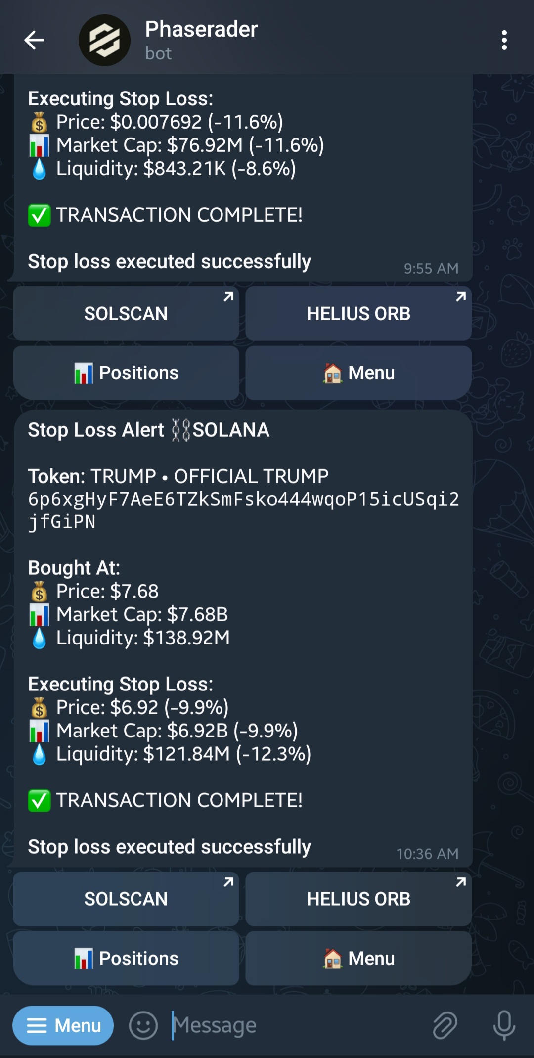 Market Cap Exit screenshot