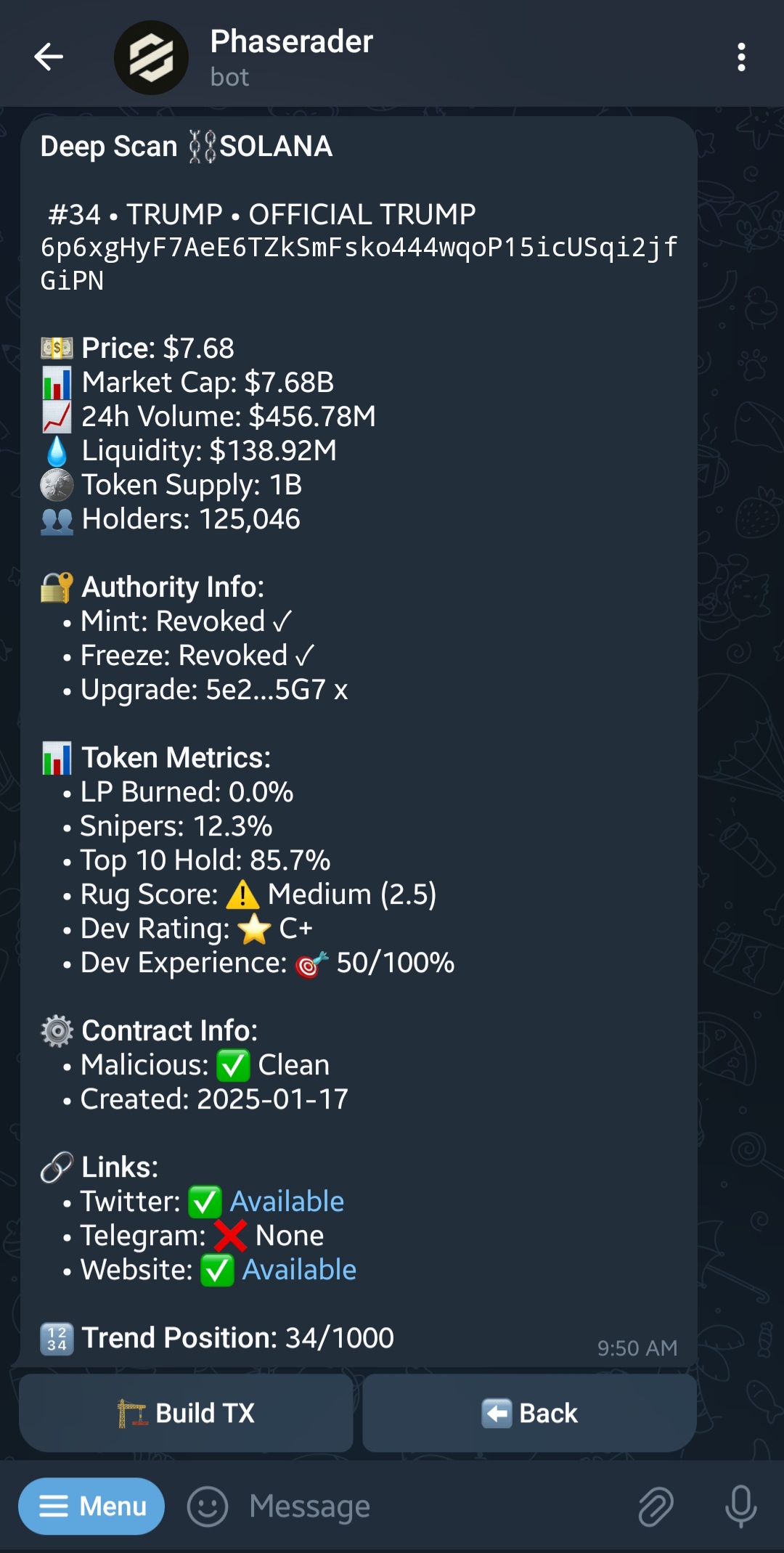 Rug Filter screenshot